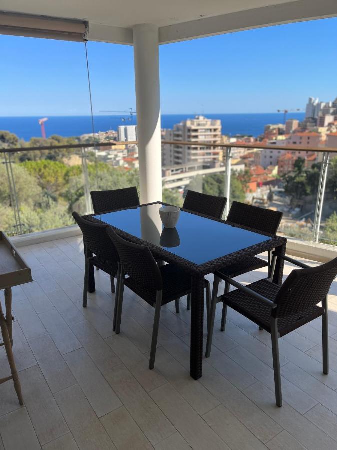 Grand 3 Pieces Avec Terrasse Vue Mer Tout Confort Beausoleil Exterior photo